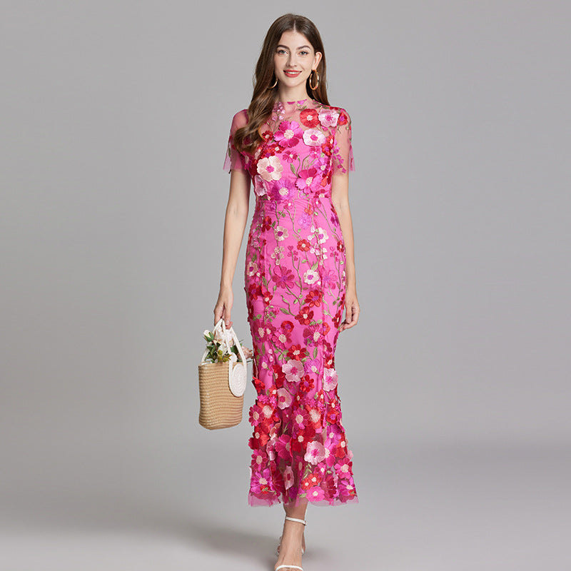 Tuell_Maxikleid_fuer_Damen_3D_Blumenapplikationen_fuer_Abendanlaesse_3