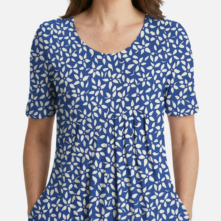 Viskose Midikleid mit Taillengürtel für Damen