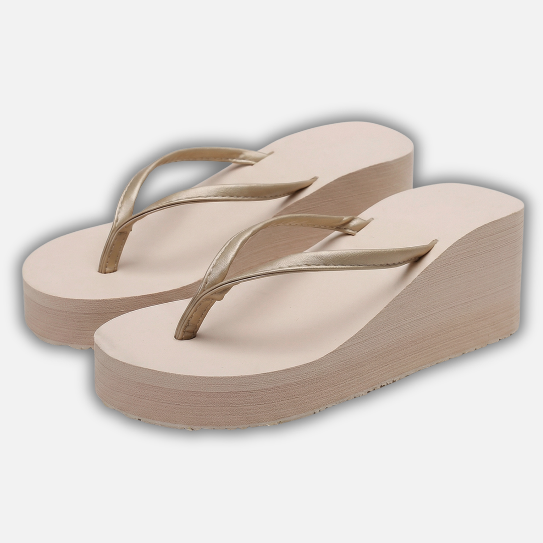 Wedgesandalen mit Zehensteg für Frauen
