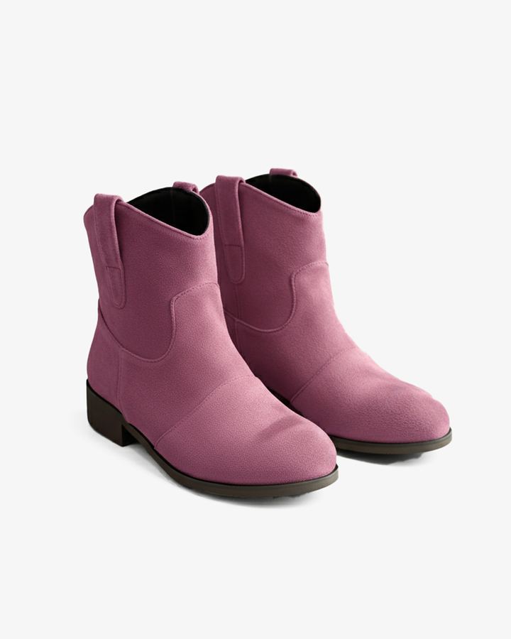 Western Cowboy Ankle Boots with Heel for Women