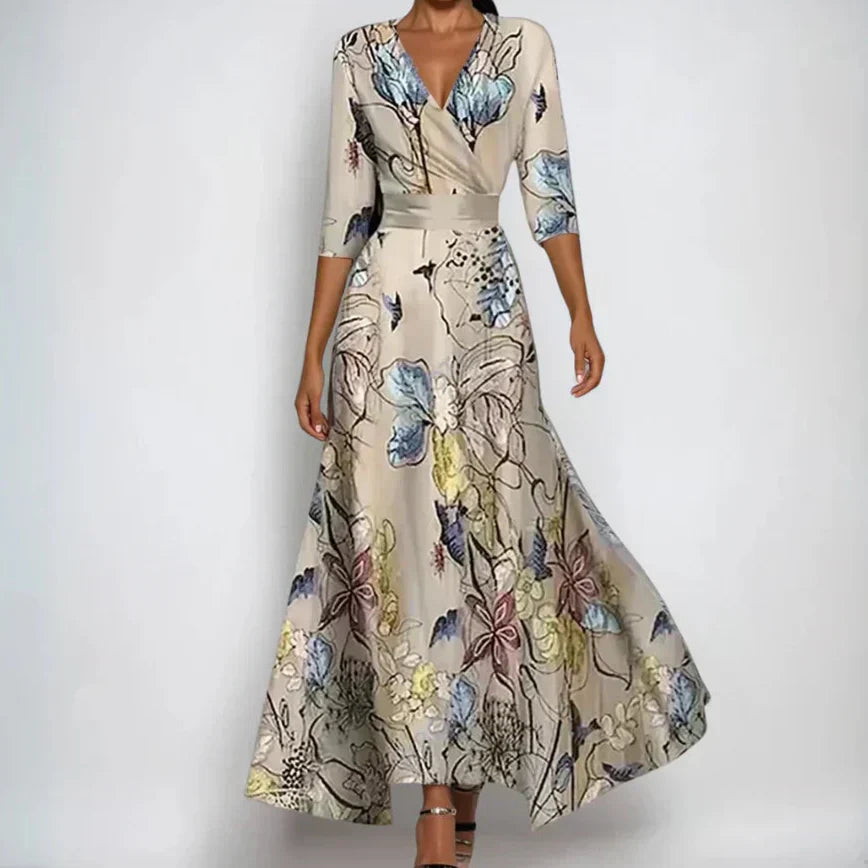 Wickelkleid_fuer_Damen_Elegant_mit_3_4_Aermeln_1