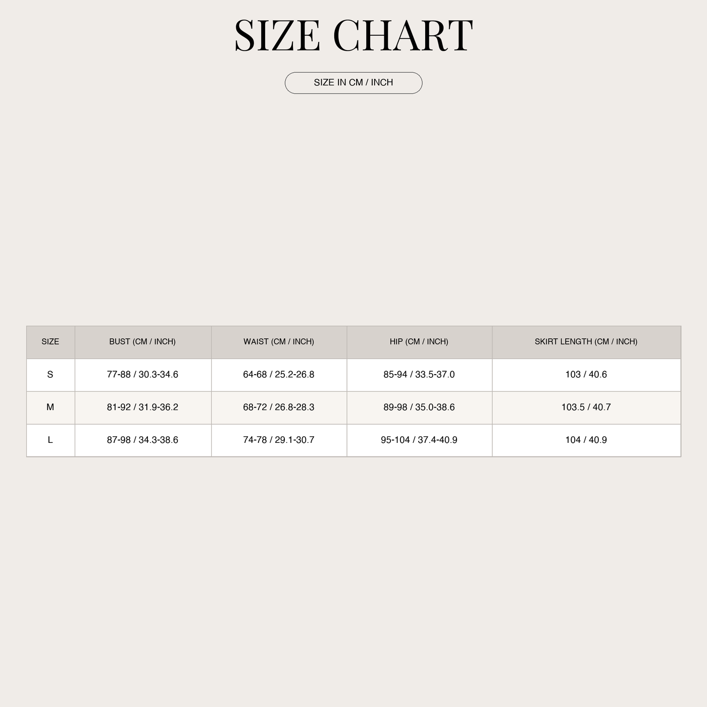 Abito lungo aderente con pizzo, raso e spalline da donna size chart