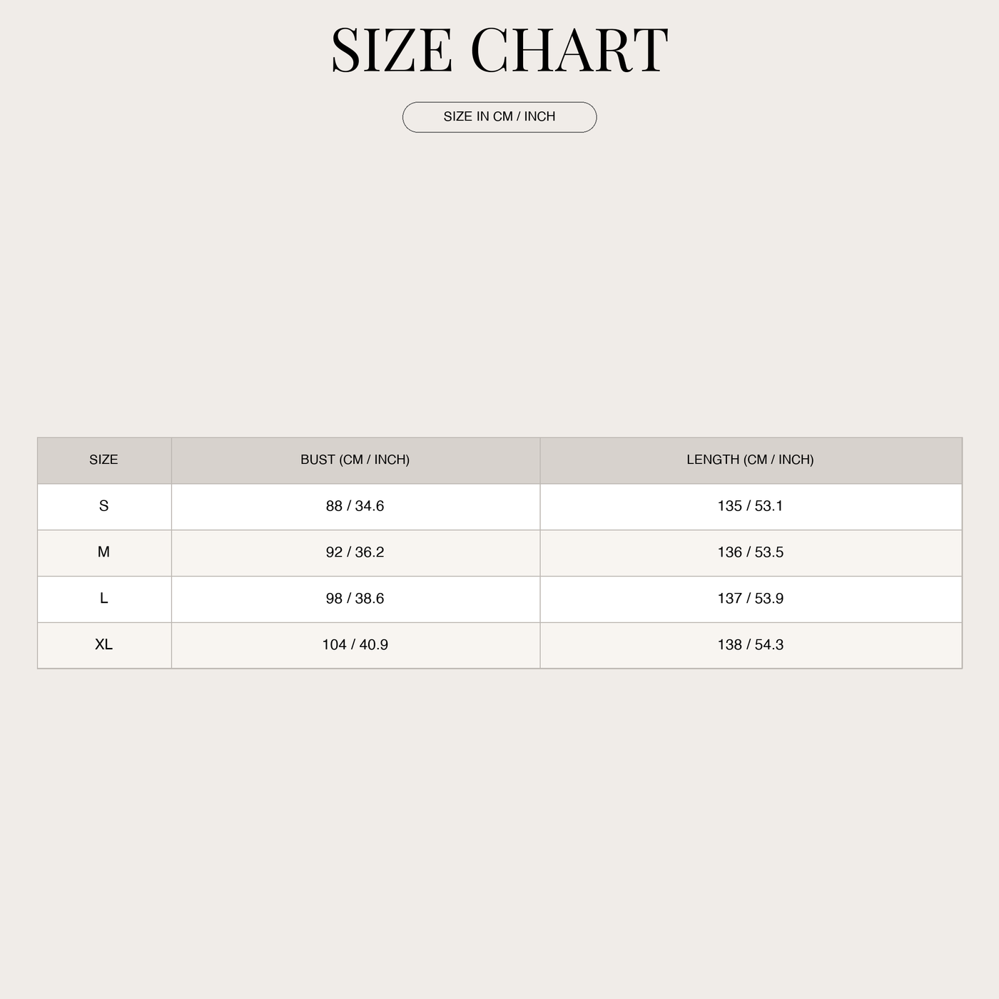 Vestido largo fluido de lino con tirantes finos para mujer size chart