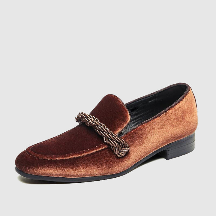 Mocasines de ante con detalle de cordón para hombre