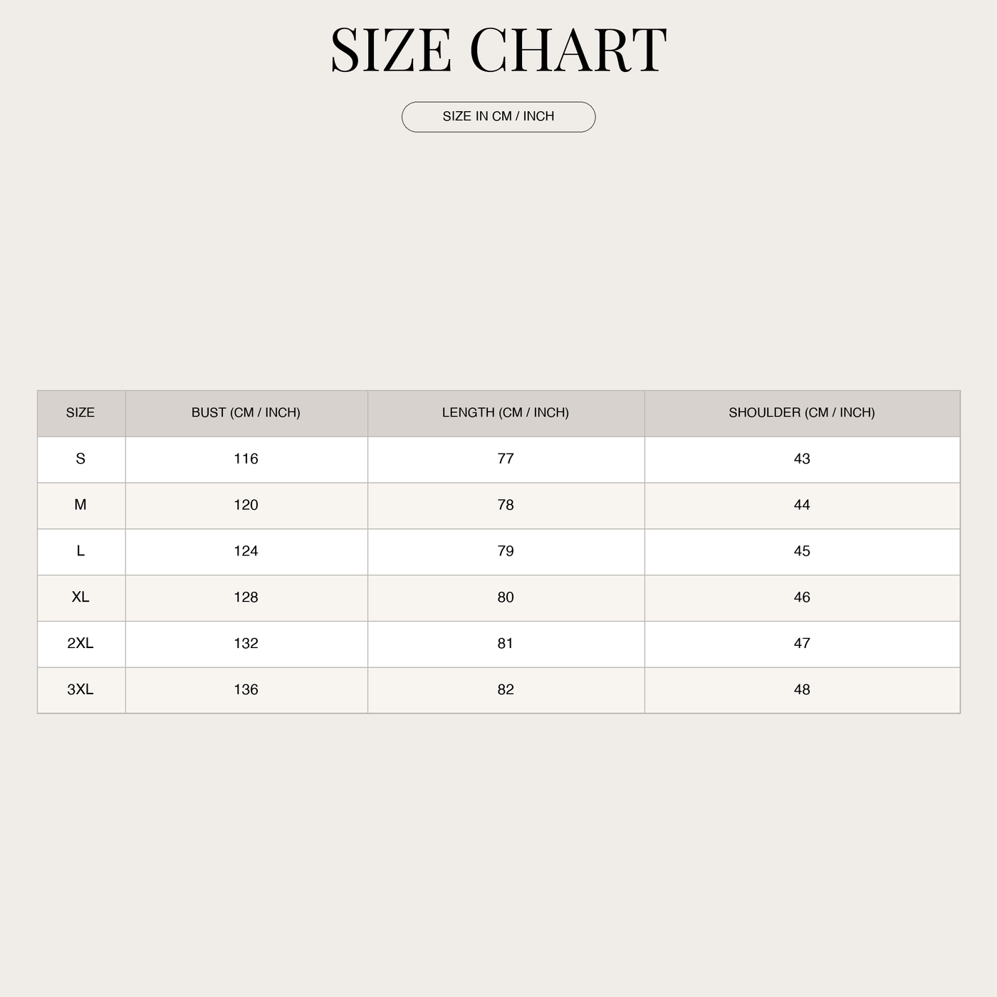 Sequin tunic for women – V-neck, oversized, short sleeve & party size chart