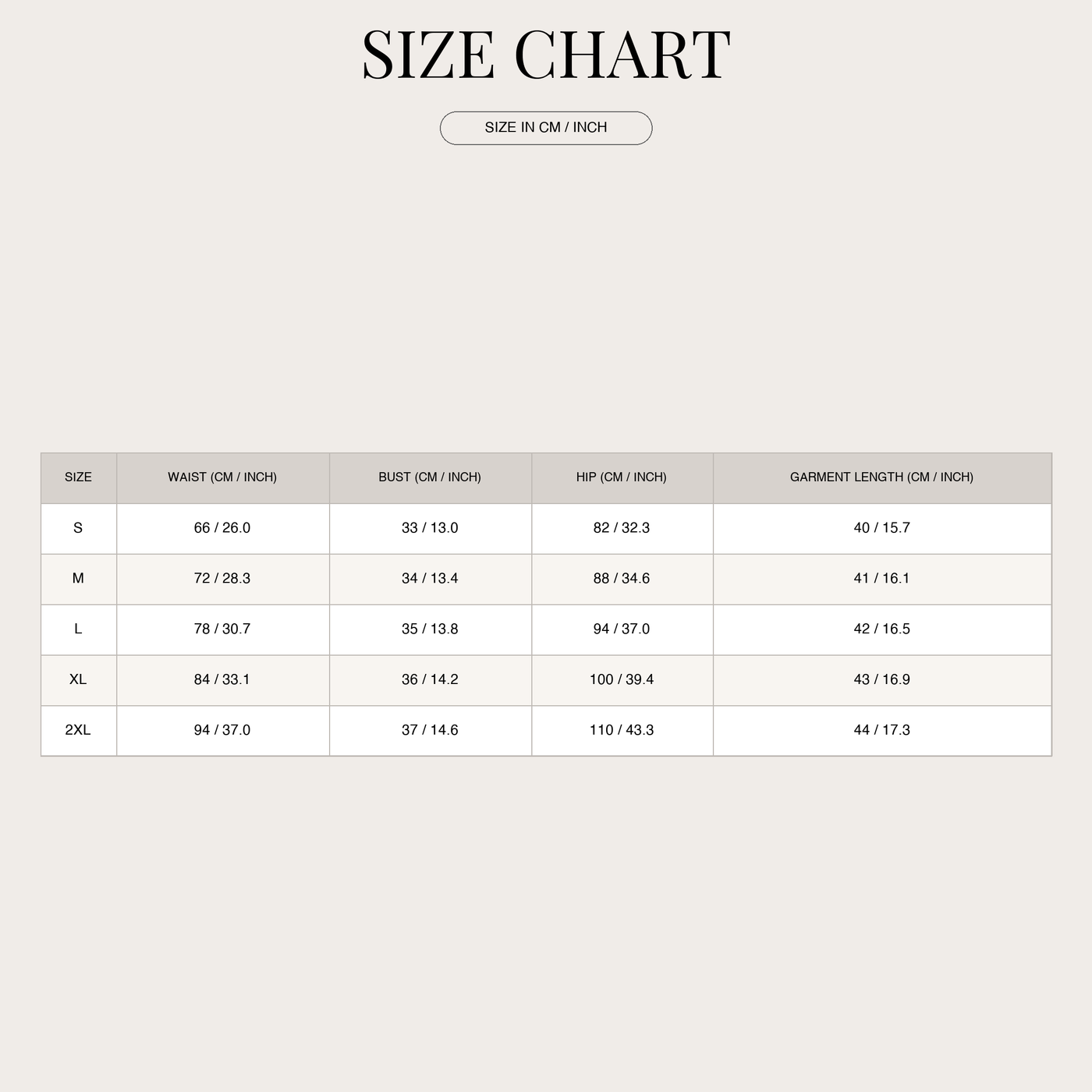 Abito midi da donna – scollo a V e motivo floreale size chart