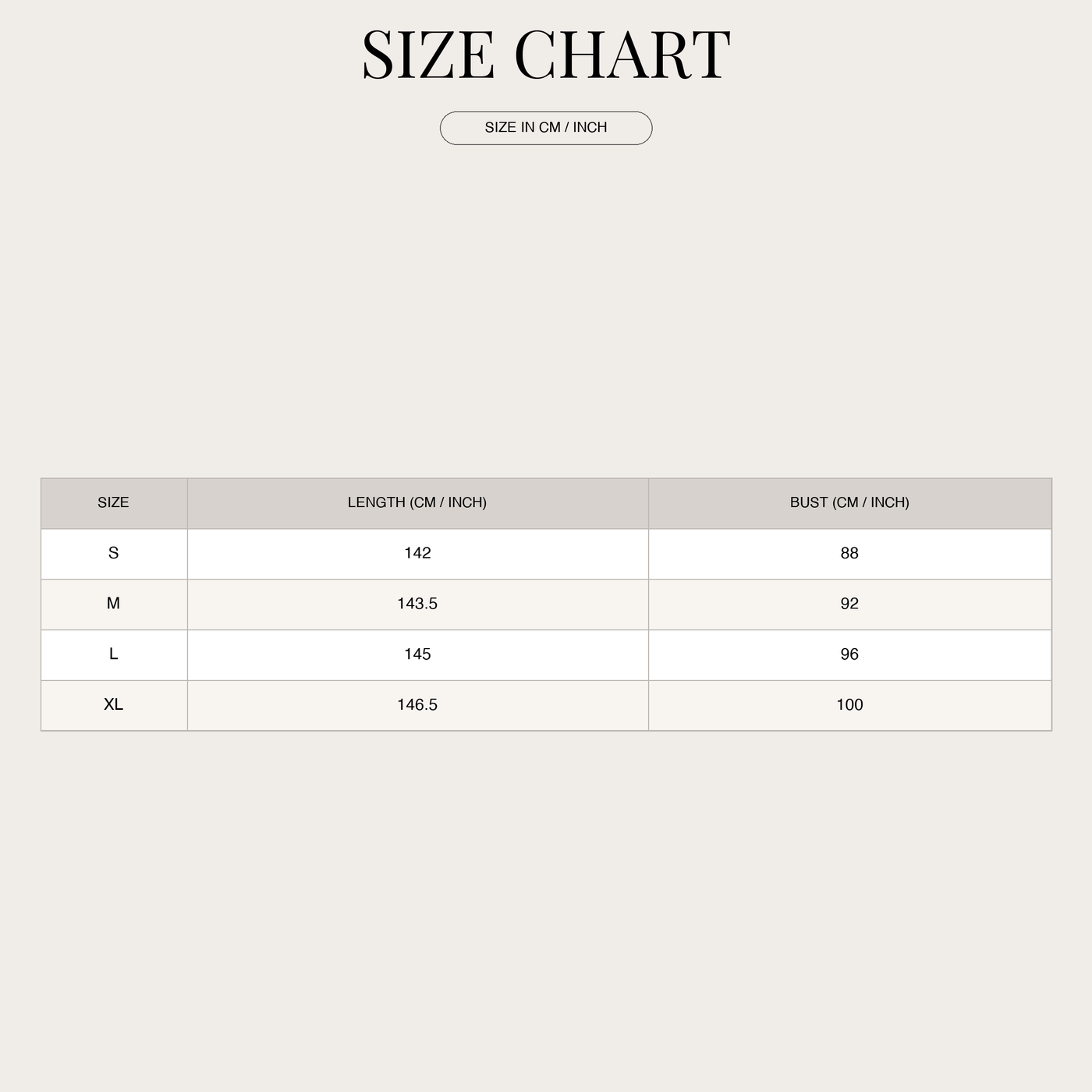 Abito con paillettes da donna – senza maniche con scollo a V size chart