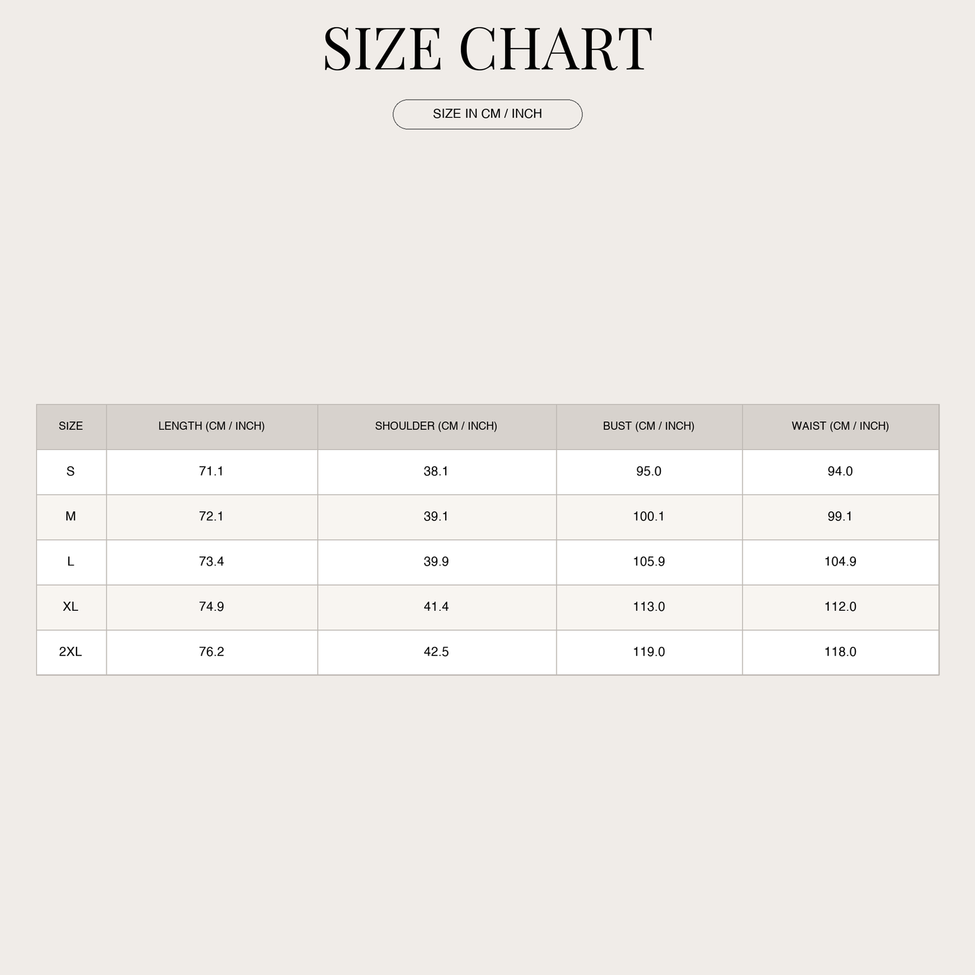 Sleeveless blazer for women – notch collar with flap pockets size chart