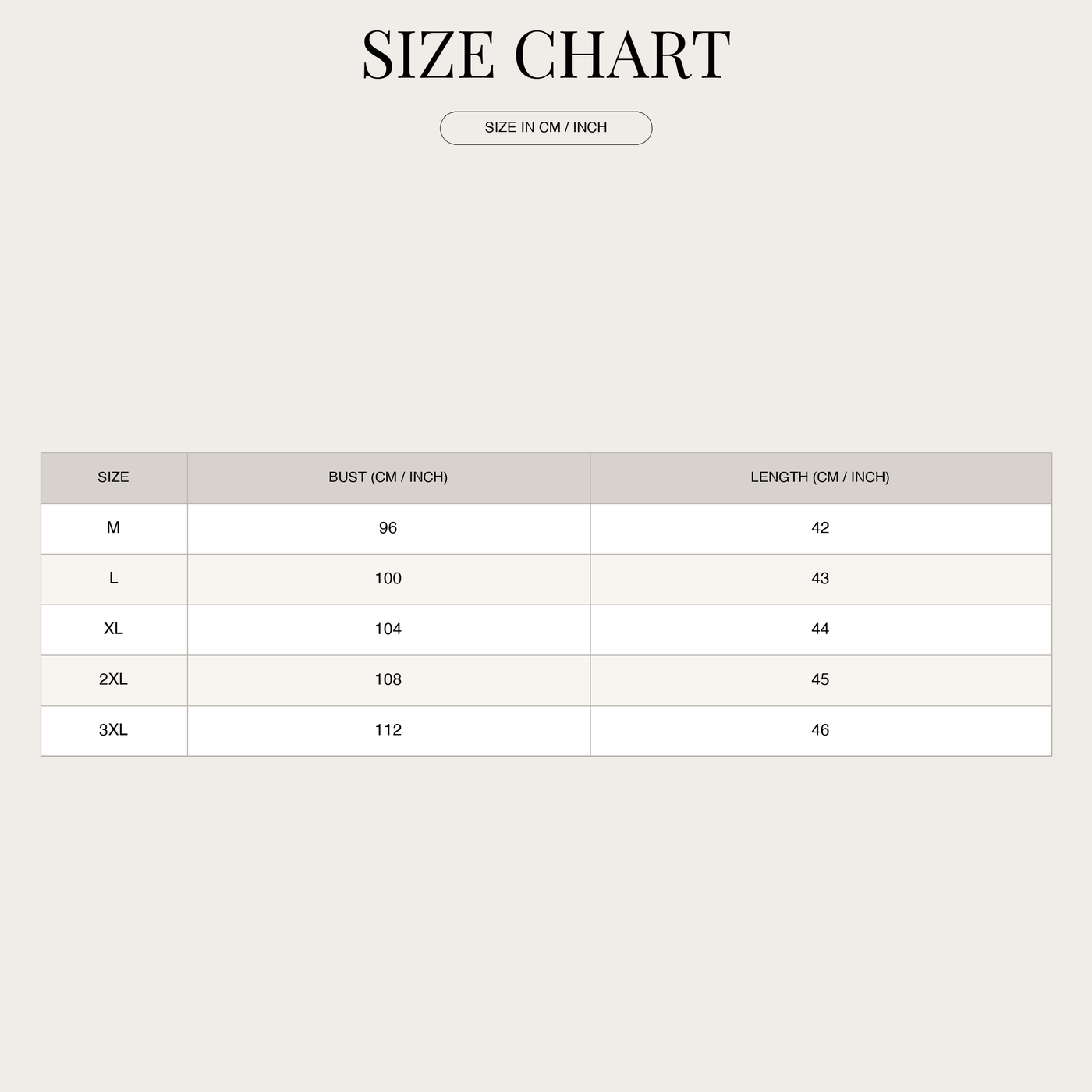 Airy linen camisole top for women – narrow straps size chart