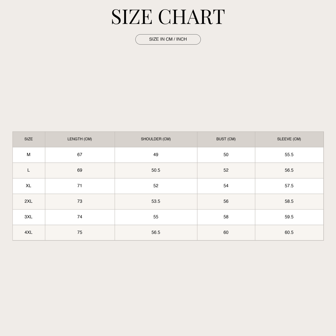 Linen polo shirt for men – classic & breathable size chart