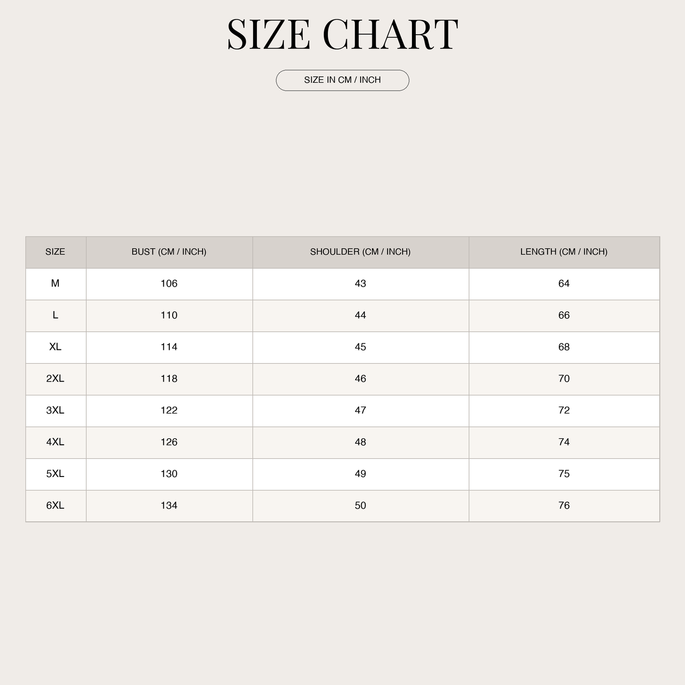 Cargo Vest for Men – Zipper & Multi-Pockets size chart