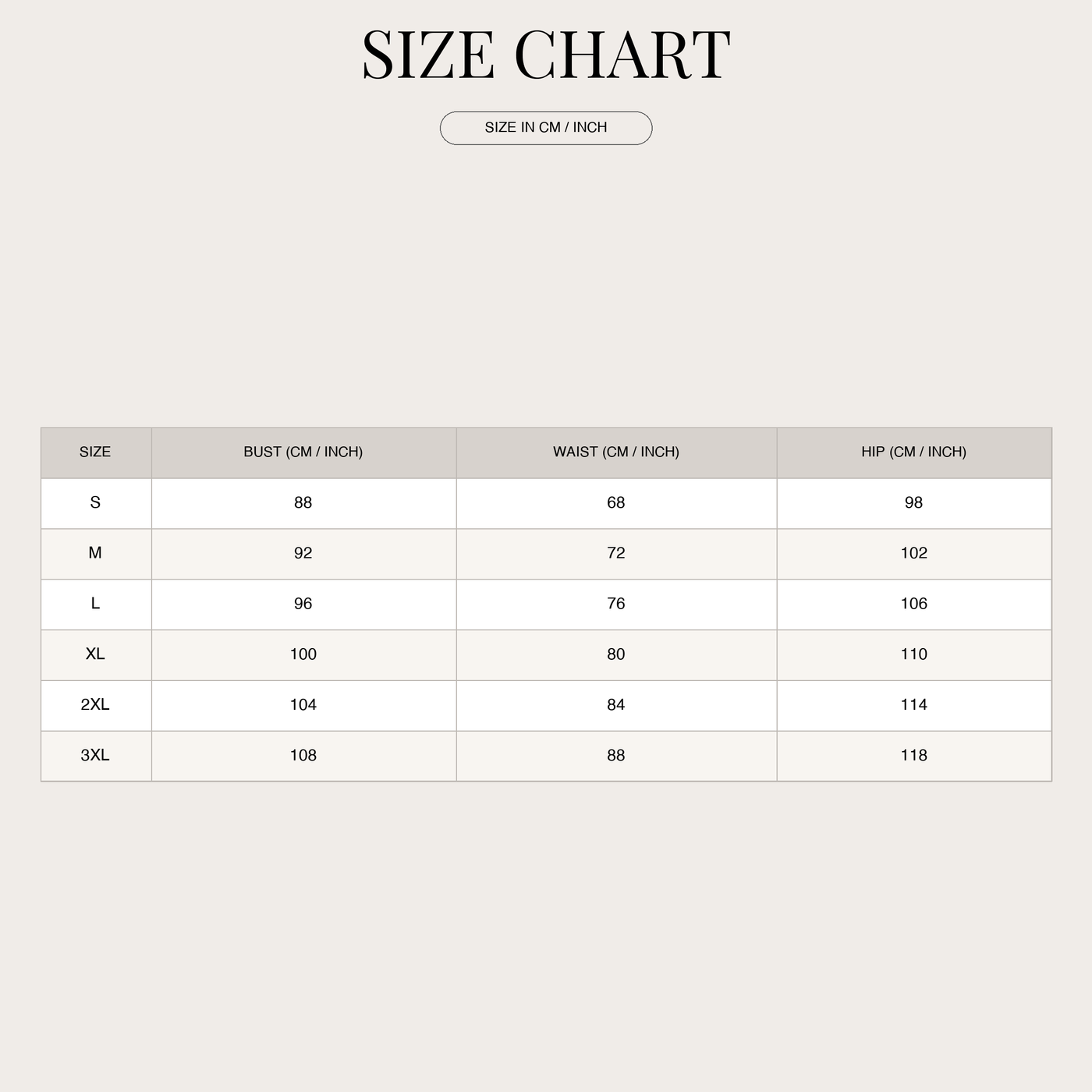 Elegant halterneck summer dress for women – watercolor print size chart