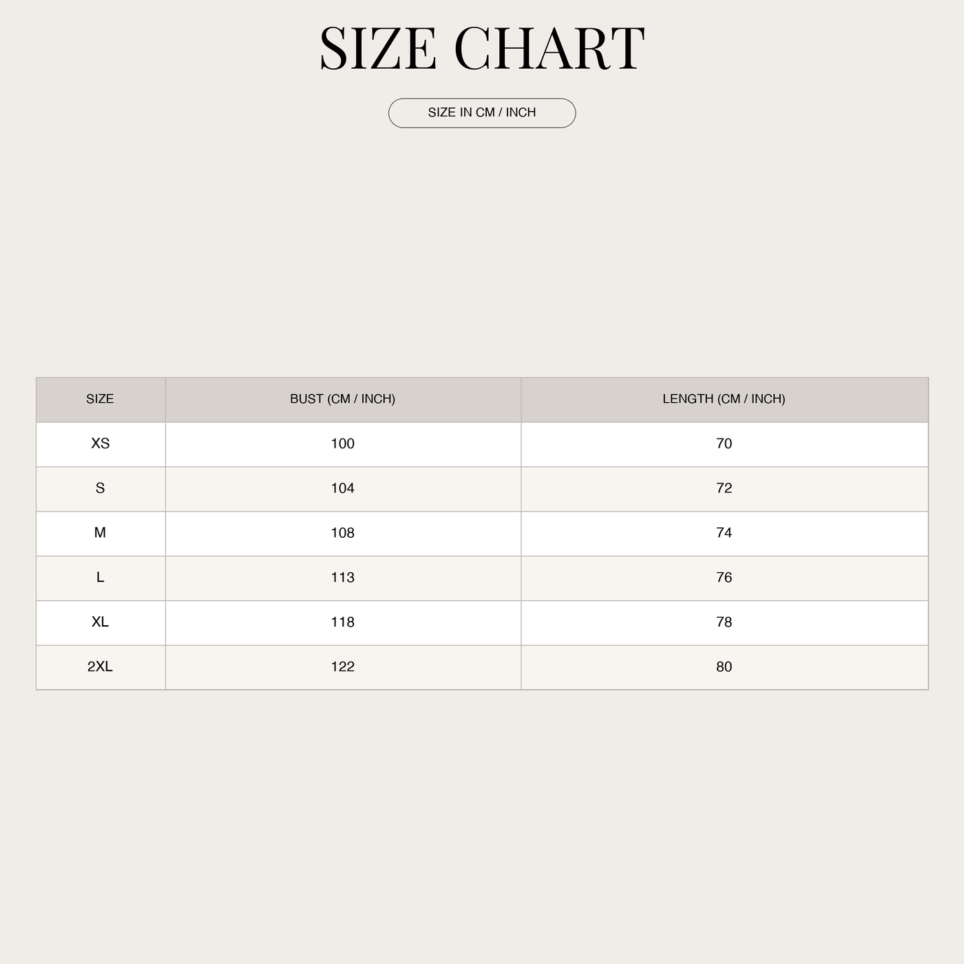 Linen blazer for men – single-breasted for casual and business size chart