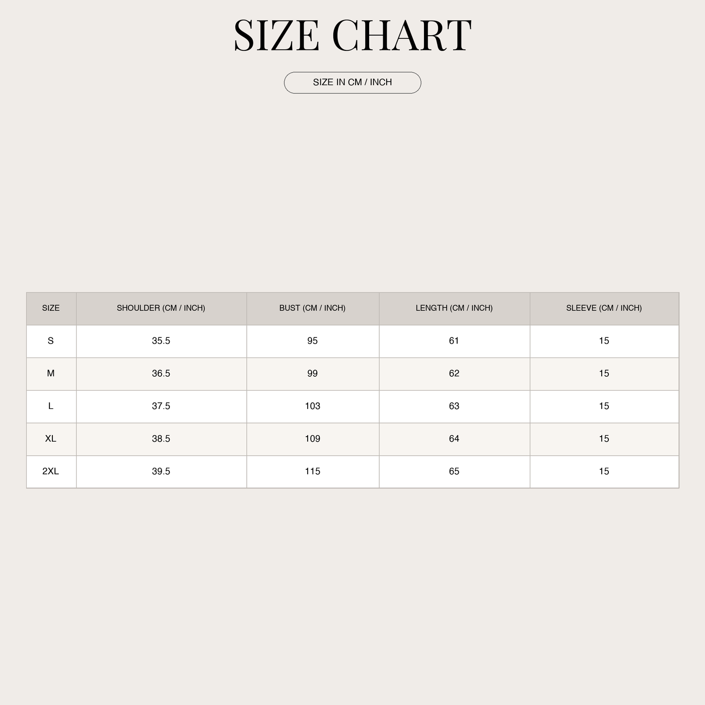 Blusa senza maniche da donna – elegante per ufficio e tempo libero size chart