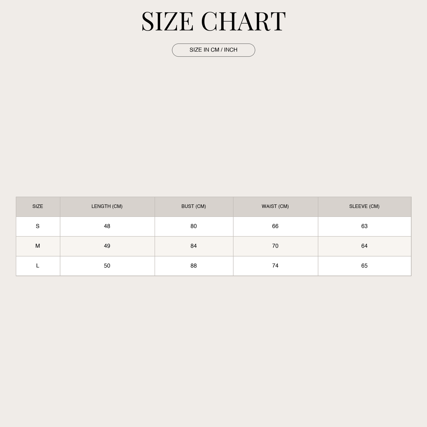 Lace top for women – sheer with scalloped hem and V-neck size chart